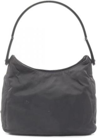 Prada Pre-owned Shoulder Bags, female, Black, Size: ONE SIZE Pre-owned Nylon Shoulder Bag
