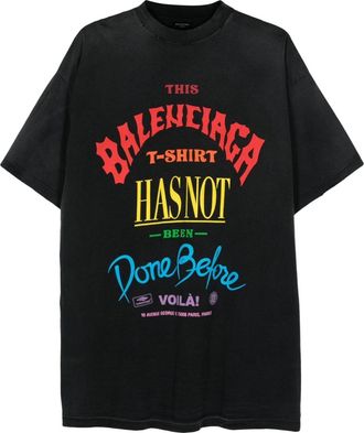 Balenciaga Not Been Done cotton T-shirt - unisex - Cotton - 2 - Black