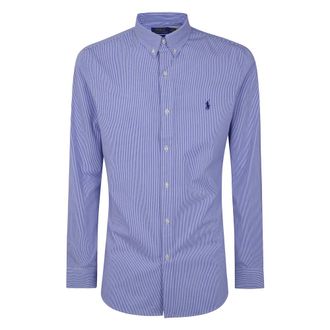 Polo Ralph Lauren Lange Mouwen Sportshirt - Heren - Casual Overhemden - Blauw - M - Overhemden