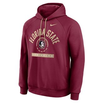 Nike Florida State Courtside Nike Mens Dri-FIT College Pullover Hoodie in Red | 04EJ08DEFTN-USU