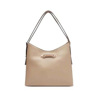 Guess Shoulder Bags, female, Beige, Size: ONE SIZE Beige Hobo Shoulder Bag