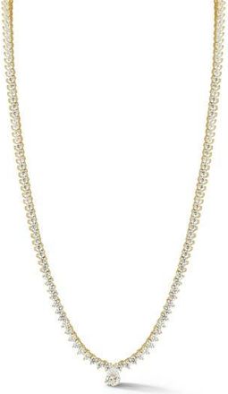 Glaze Jewelry Cubic Zirconia Tennis Necklace in Gold at Nordstrom Rack