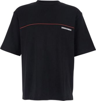 Dsquared2 Black Loose Fit T-Shirt