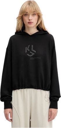 Karl Lagerfeld Hooded Sweatshirt - Dames - Hoodies - Zwart - M - Katoen - Hoodies & sweatvesten