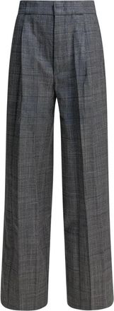 SA SU PHI Lauren Wool Double Pleat Broeken - Dames - Wijde Broeken - Grijs - 2XS - Wol - Broeken