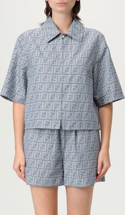 Fendi Overshirt Fendi in denim con monogram