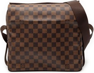 Louis Vuitton Brown Damier Canvas Ebene Leather Pvc Messenger Bag (Pre-Owned)