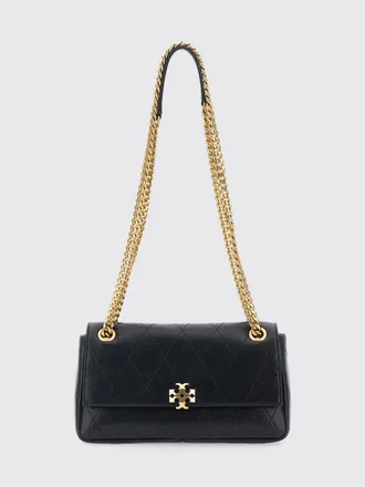 Tory Burch Charlie Quilted Leather Mini Crossbody Bag with Double T Logo