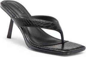 Azalea Wang Umberta Flip Flop in Blackcroc at Nordstrom Rack, Size 6.5