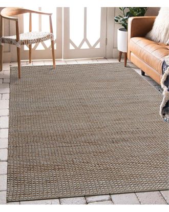 LR Home Lr Home Vintara Farmhouse Striped Handmade Area Rug