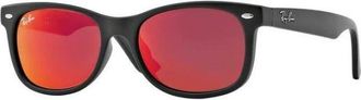 Ray-Ban Junior New Wayfarer Rj 9052S 100S6Q - unisex - Zonnebrillen - Zwart - 48 MM - Accessoires