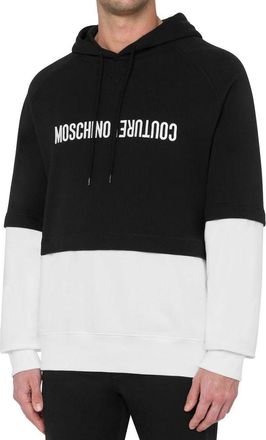 Moschino Mens Black Cotton Sweatshirt Clothing