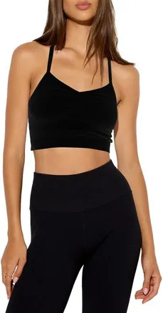 Spiritual Gangster Cassidy Bra Top in Black at Nordstrom, Size Medium/large