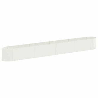 vidaXL Cama De Jard&iacute;n Elevada Blanco 380 X 40 X 40 Cm Acero Vidaxl