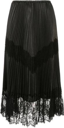 Valentino Dames, Rokken, Zwart, Maat: XS Leer