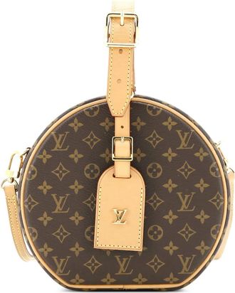 Louis Vuitton Petite Boite Chapeau canvas crossbodytas met monogram - Bruin