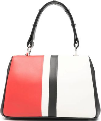 Prada studded-detail tote bag - Rood