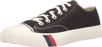 Keds Mens Royal Lo Classic Canvas Sneaker, Black, 11 Women/9 Men