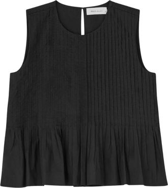 Skall Studio Pavlova Top - Dames - Blouses - Zwart - XS - Katoen - Overhemden