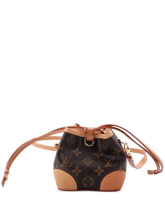 Louis Vuitton Borsa a secchiello Noe Purse in tela con monogramma - Marrone