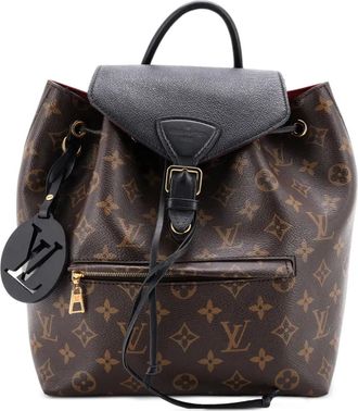 Louis Vuitton Montsouris Monogram Canvas backpack - Zwart