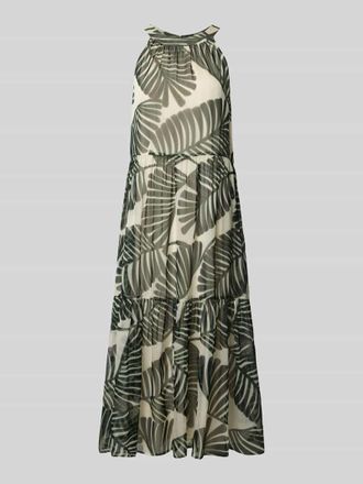 Christian Berg Relaxed Fit Midikleid mit floralem Allover-Print in Sand, Gr&ouml;&szlig;e 34