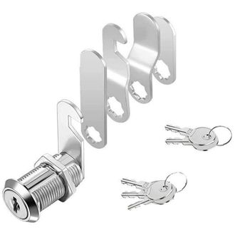 Elle Cerradura De Seguridad Para Buz&oacute;n Con Cerradura Para Muebles, 5 Llaves Para Caj&oacute;n, Cerradura De Leva Para Armario, Incluye 5 Placas De Cerradura Difer