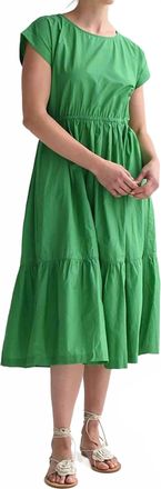 M.Patmos Penelope Midi Dress In Kelly Green