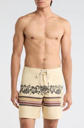 Rvca Exotica Swim Shorts in Butter at Nordstrom Rack, Size 28