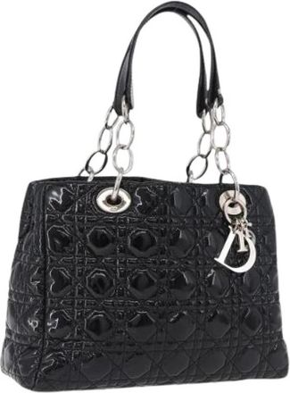 Dior Pre-owned Vintage Tote Bag - Dames - Vintage Handtas - Zwart - ONE Size - Leer - Vintage