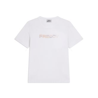 Freddy T-shirt Manica Corta con Logo FREDDY Olografico