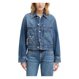 Calvin Klein Jeans Denim Jackets, female, Blue, XS, Denim Workwear Jacket
