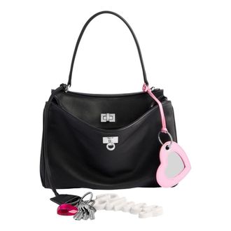 Balenciaga (WMNS) Balenciaga Rodeo Small Handbag Used Effect With One Charm Black 7897792AA831000
