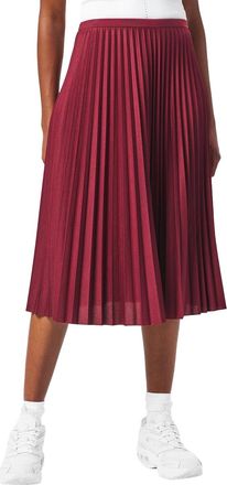 Lacoste Dames/Dames geplooide midi-rok (Rood)