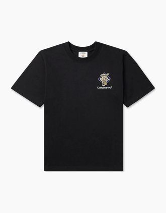 Casablanca Mens Mens Black Casablanca Diamond Column Printed T-Shirt - Size: 46