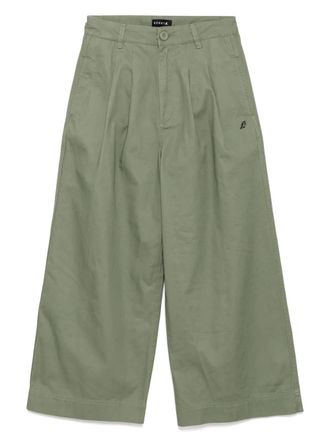 Sport b. wide-leg trousers - Green