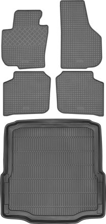 OEM Juego De Alfombrillas De Goma Para Coche Y Maletero Para Skoda Superb Ii Sed&aacute;n/hatchback (2008-2015)