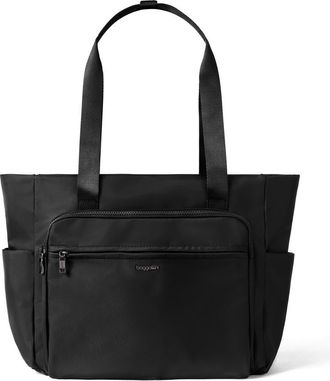 Baggallini Nolita Laptop Tote Bag in Black Twill at Nordstrom