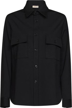 Blanca Vita Overhemd met knoopsluiting - Dames - Blouses & Shirts - Zwart - Maat: XS Zijde