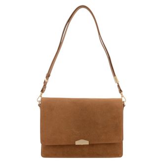 Pourchet Tassen, Dames, Bruin, ONE Size, Leer, Anjou Schoudertas