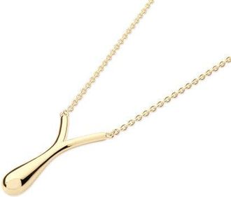Lucy Quartermaine V Drop Pendant in Gold Vermeil at Nordstrom