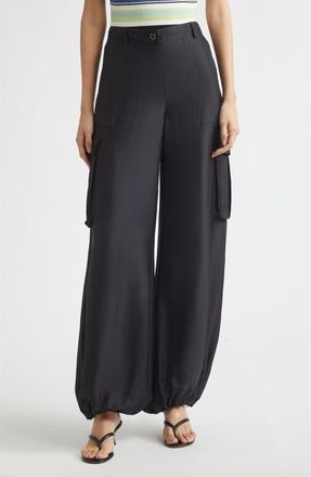 Toccin James Wide Leg Cargo Pants in Jet at Nordstrom, Size 4