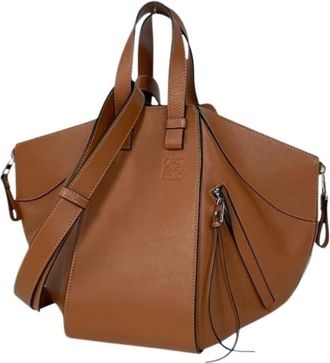 Loewe Pre-owned Hammock Handbag - Dames - Vintage Shopper - Bruin - ONE Size - Leer - Vintage