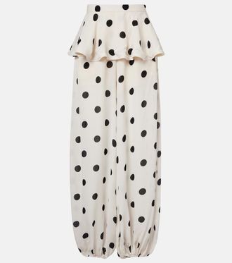 Adriana Degreas Polka-dot balloon pants