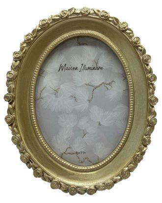 Sagebrook Home 5X7 Oval Photo Frame With Rosette Border