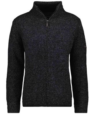 Ragman Strickfleecejacke RAGMAN, Herren, Gr. 5XL6062, schwarz, 70% Wolle 30% Nylon, Jacken Strickfleecejacke