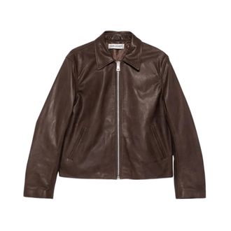 Our Legacy Mini Jacket - Heren - Leren en Su&egrave;de Jassen - Bruin - L - Leer - Jassen