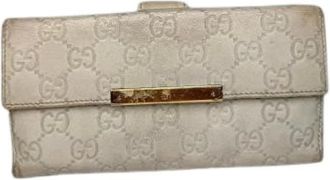 Gucci Pre-owned Wallets, female, White, Size: ONE SIZE Pre-owned Vintage Wallet