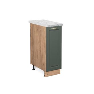Vicco Armario De Farmacia Fame-line, Verde Dorado Casa De Campo, 30 Cm, Et M&aacute;rmol Vicco
