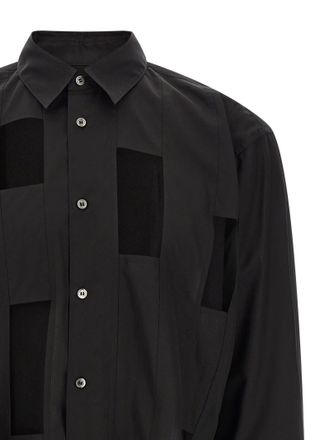 Comme Des Gar&ccedil;ons Mens Geometric Cut-Out Shirt